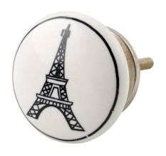 Eiffel Tower Flat Ceramic Cabinet Knob Online